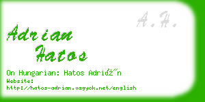 adrian hatos business card